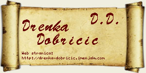Drenka Dobričić vizit kartica